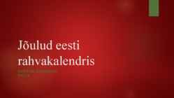 Jõulud eesti rahvakalendris