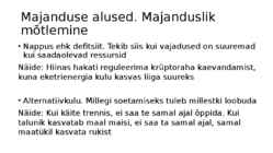 Sissejuhatus majandusse I osa Majanduse alused #5