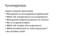 Turumajandus #2