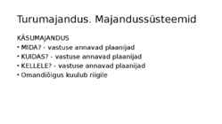 Turumajandus #17