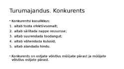 Turumajandus #9