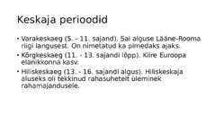 Keskaja ülikoolid ja skolastika #2
