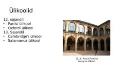 Keskaja ülikoolid ja skolastika #4