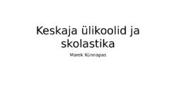 Keskaja ülikoolid ja skolastika