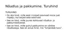 Nõudlus-pakkumine ja turuhind #16