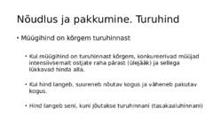 Nõudlus-pakkumine ja turuhind #18