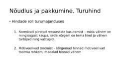 Nõudlus-pakkumine ja turuhind #19