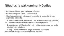 Nõudlus-pakkumine ja turuhind #7