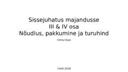 Nõudlus-pakkumine ja turuhind