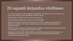 20-sajandi kirjandus #10