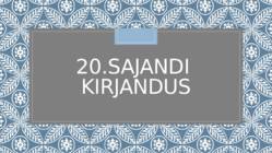 20-sajandi kirjandus