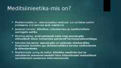 Meditsiinieetika #2