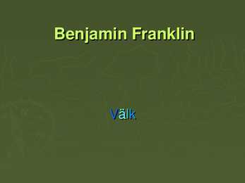 Benjamin Franklin ja Välk