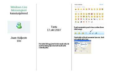 Msn kasutusjuhend #2
