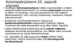 Koloniaalsüsteemi lagunemine ja selle tagajärjed #2