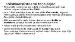 Koloniaalsüsteemi lagunemine ja selle tagajärjed #13
