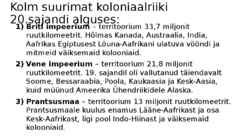 Koloniaalsüsteemi lagunemine ja selle tagajärjed #6