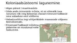 Koloniaalsüsteemi lagunemine ja selle tagajärjed #9