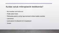 Mikroplastik keskkonna saastajana #5