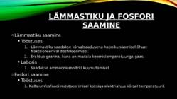 LÄMMASTIK JA FOSFOR #11