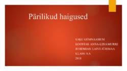 Pärilikud haigused