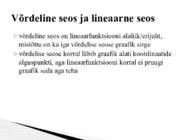 Võrdeline seos ja selle graafik #5