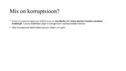 Korruptsioon #2