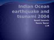 Indian Ocean earthquake and tsunami 2004
