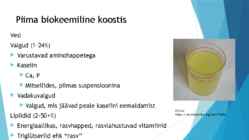 Piim-selle tekkimise keemiline protsess-biokeemiline koostis-erinevas vanuses ja erinevatel imetajatel #2