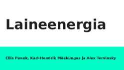 Laineenergia esitlus