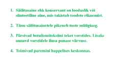 Säilitusained #4
