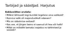 Sissejuhatus majandusse VI osa Tarbijad ja säästjad #12