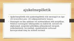 Bakter ja viirushaigused #3