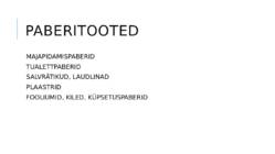 Kaubagruppide liigitamine #21
