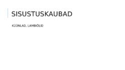 Kaubagruppide liigitamine #27