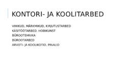 Kaubagruppide liigitamine #31