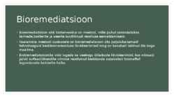 Bioremediatsioon #2