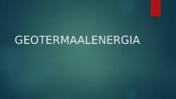 GEOTERMAALENERGIA