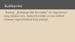 Andrus Kivirähk- Rehepapp #8