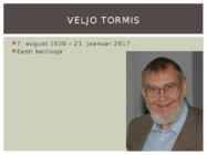 Veljo Tormis #2