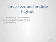 Investeeringud fondidesse #5