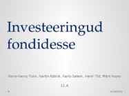 Investeeringud fondidesse