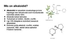 Alkaloidid ja Kofeiin #2