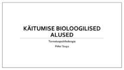 Käitumise bioloogilised alused