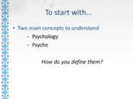 Lecture1 Introduction to psychology #2