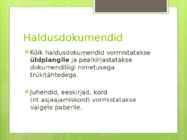 Haldusdokumendid #3