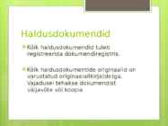 Haldusdokumendid #4