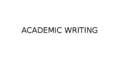 Academic writing vocabulary 1