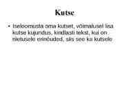 Etiketikursuse lõputöö #2