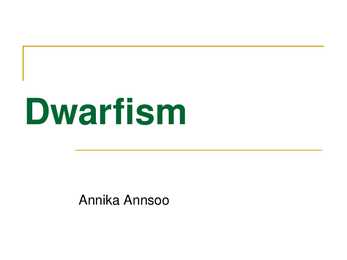 Dwarfism